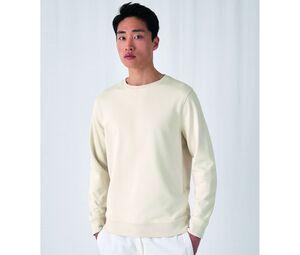 B&C BCU31B - Organic Round Neck Sweatshirt White