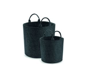 Bag Base BG728 - Storage Felt Basket Grey melange