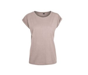 Build Your Brand BY021 - Ladies Extended Shoulder Tee Dusk Rose